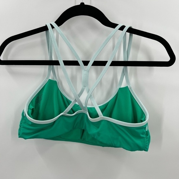 Athleta 2 Tone Green Activewear/Bra Ladies Medium - Picture 2 of 3